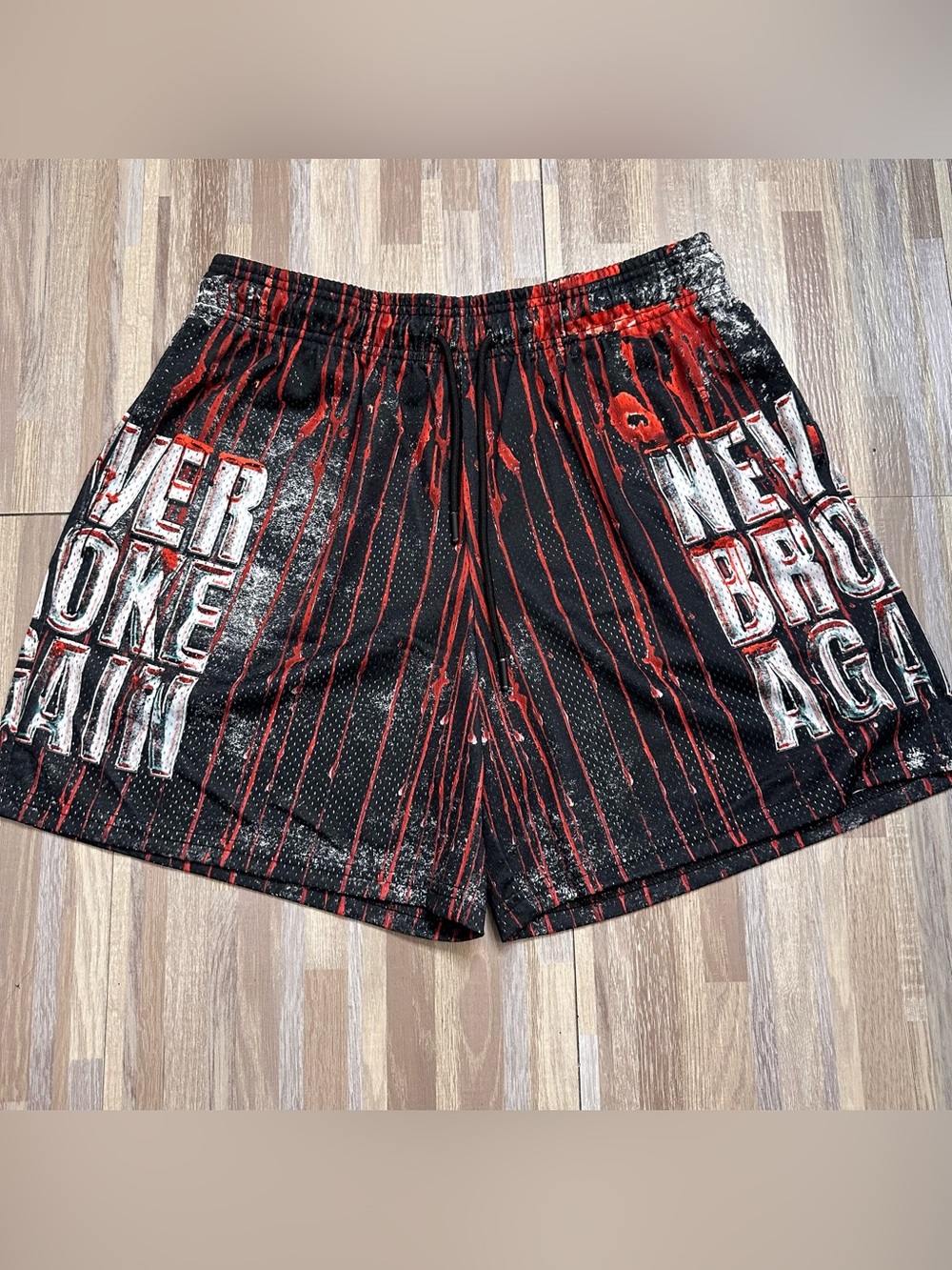 Never Broke Again "Drip" Mesh Basketball Shorts Men’s Size XL